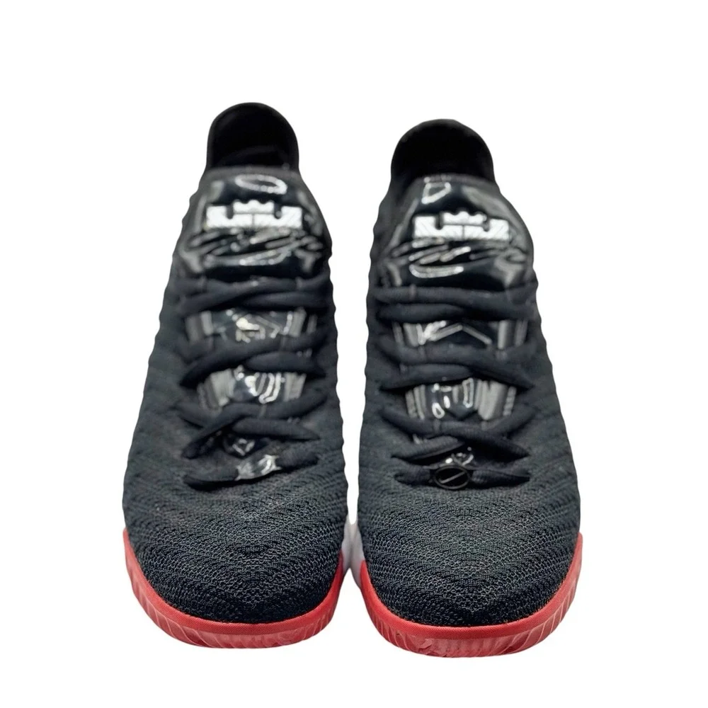 Nike Lebron 16 XVI GS Bred 2019 ~ Youth Size US 4Y Black and Red AQ2465-016